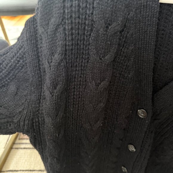 Jenni Kayne Cable Knit Wool Blend Cocoon Cardigan - Picture 4 of 5